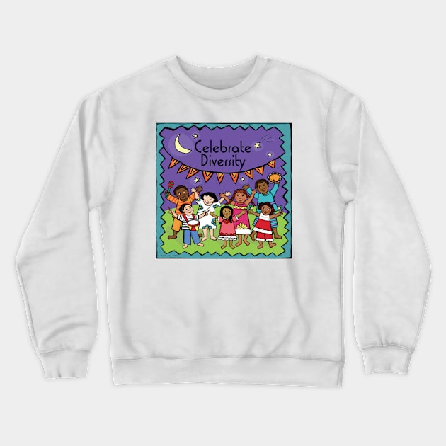 Celebrate Diversity by Farah Aria Crewneck Sweatshirt by Farah Aria Studio